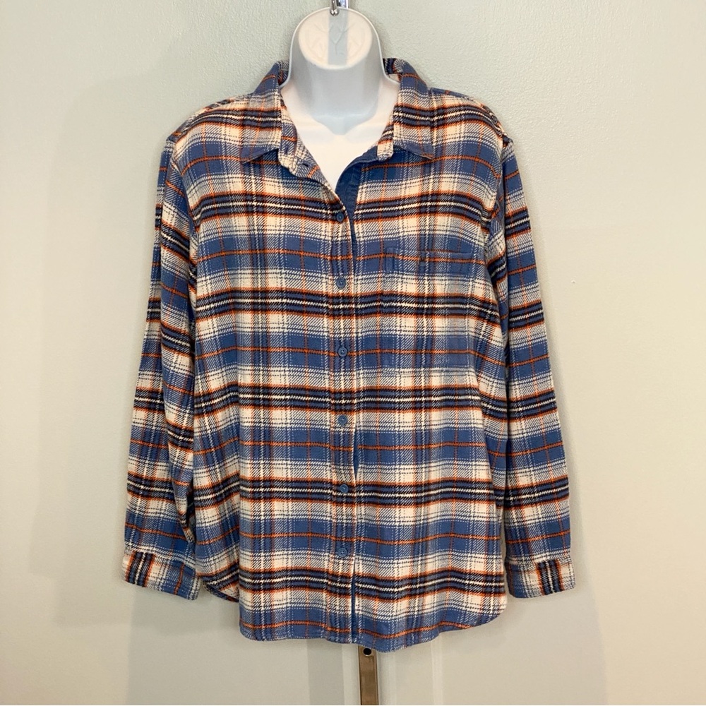 American Eagle Women’s Soft Plaid Flannel Button Down Shirt | Size M | NEW